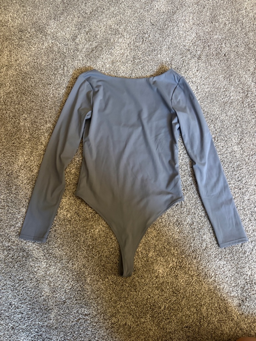Nordstrom Long Sleeve Bodysuit in Slate Gray